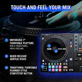 RANE ONE - Controlador DJ Profesional con Platos Motorizados de 7.2” para Serato, Mesa de Mezclas con Serato DJ Pro incluido, Efectos y 8 Pads