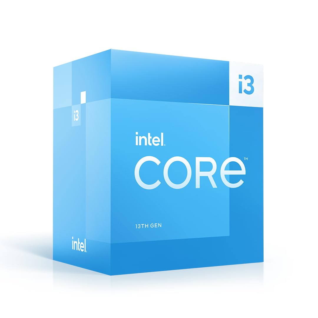 Intel® Core™ i3-13100, procesador para Equipos de sobremesa, 4 núcleos (4 P-Cores + 0 E-Cores) 12 MB de caché, hasta 4,5 GHz