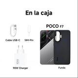 XIAOMI POCO F7 - Smartphone de 12+512GB, Cámara Sony de 50 MP con OIS, Pantalla AMOLED de 6,83'' 1.5K a 120Hz, Snapdragon 8s Gen 4, Hypercharge 90W, Cargador Incluido, Plata (Versión ES)