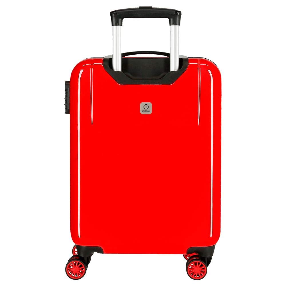 Disney Mickey Mouse Fashion Maleta de cabina Rojo 38x55x20 cms Rígida ABS Cierre de combinación lateral 34L 2 kgs 4 Ruedas dobles Equipaje de Mano