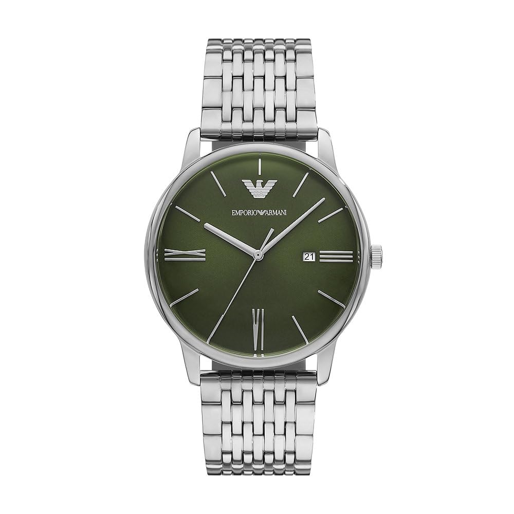 Emporio Armani Homme Analogique Quartz Montre Avec Bracelet en Acier Inoxydable AR11644