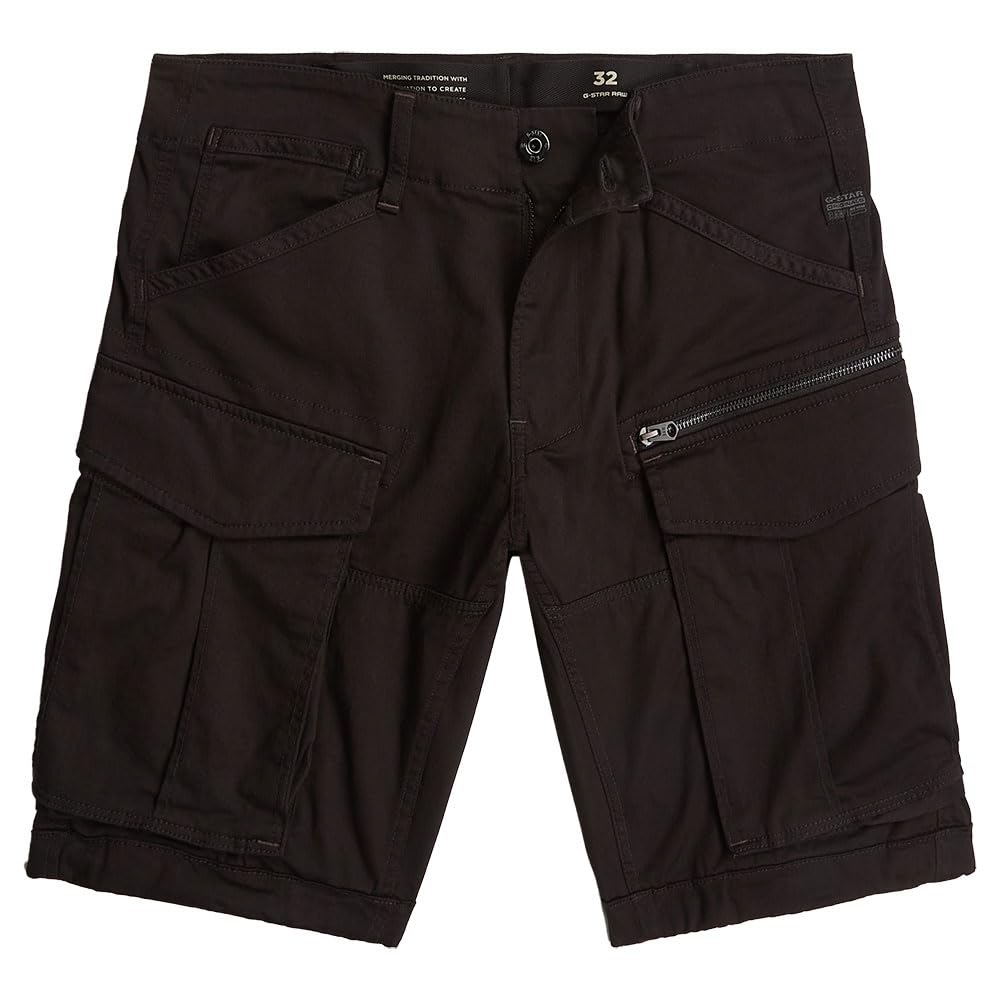 G-Star para Hombre Shorts Rovic Zip Regular, Negro (dk Black D26214-5126-6484), 36