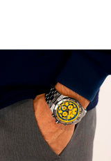 Festina Reloj Hombre F20670/4 Chrono Bike Caja de Acero Inoxidable 316l Plateado Correa de Acero Inoxidable 316l Plateado