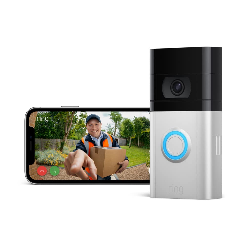 Ring Video Doorbell 3 de Amazon | Vídeo HD, detección de movimiento avanzada e instalación fácil | Incluye una prueba de 30 días gratis del plan Ring Protect