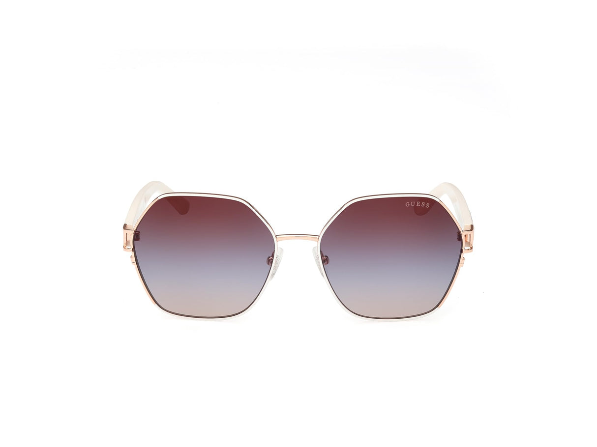 Guess Gu7913 Gafas de Sol, Mujer, Ivory (Rojo), Talla única