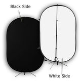 Bresser BR-3 Fondo plegable de tamaño 180cmx240cm negro/blanco
