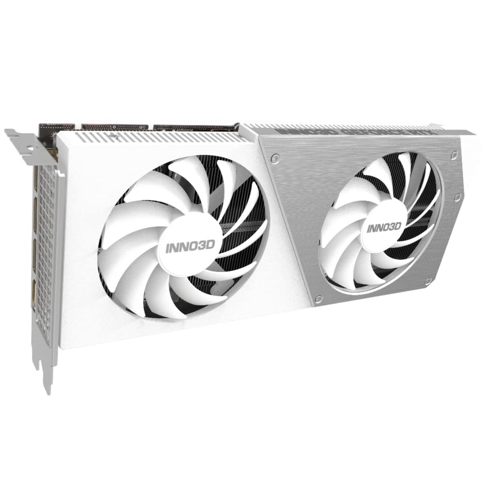 INNO3D Geforce RTX 4060 Ti 8 GB Twin X2 OC White Grafikkarte - 8GB GDDR6, 1x HDMI, 3X DP