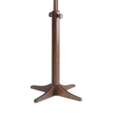 K&M 116/1 Atril de madera - madera maciza de haya color nogal - atril extensible de 71,5 a 122,5 cm
