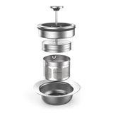 GASTROBACK 42440 Design Tee Automat Advanced Plus - Hervidor de agua y té automático (2 en 1), temporizador de 24 horas, filtro de té de acero inoxidable, recipiente de cristal de 1,5 litros, 2000 W