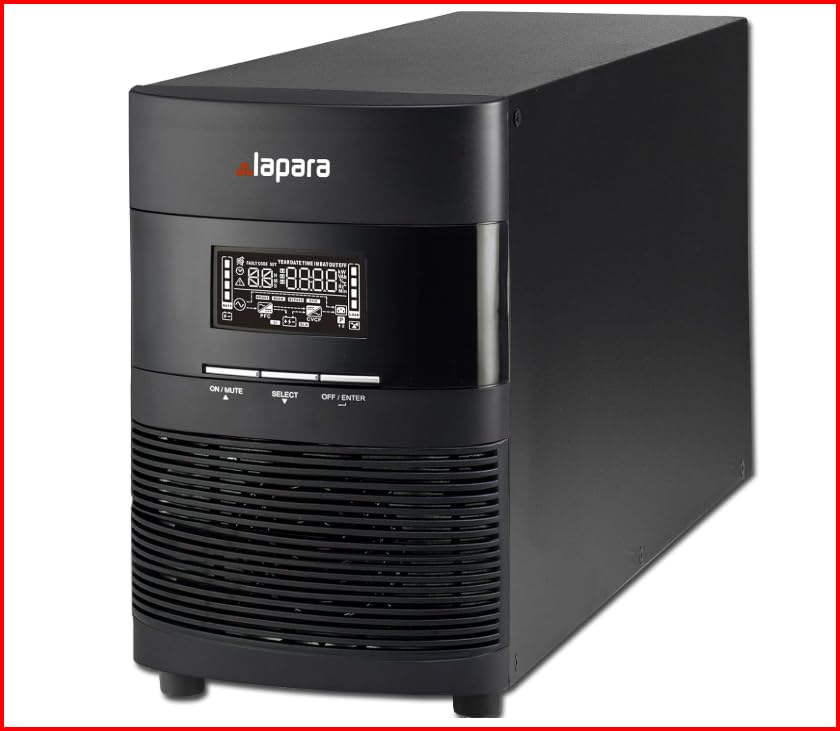 Lapara LA-ON-1K-LCD-V10 Sistema de Alimentación Ininterrumpida SAI 1000VA 1000W LCD Online