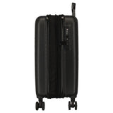 Joumma Disney Mickey Waiting Maleta de Cabina Negro 40x55x20 cms rígida 2,8 kgs Cierre TSA Integrado ABS 2,8 kgs 37L Extensible Equipaje de Mano