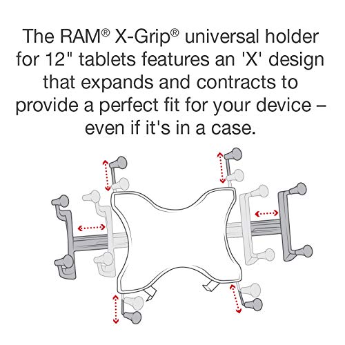 RAM Mount RAM-HOL-UN11U - Soporte (Tablet/UMPC, Negro, Aluminio, Acero inoxidable)