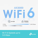 TP-Link Deco WiFi 6 Mesh AX3000Mbps Deco X50 Pro (3-Pack), Sistema WiFi 6 para Toda la casa, Cobertura de 550㎡, Puertos 2,5G, Control Parental, Compatible con Todas Las Cajas de Fibra