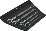 Wera 6007 Joker 5 Set 1 Juego de llaves carraca combinadas de boca y anillo, 5 piezas