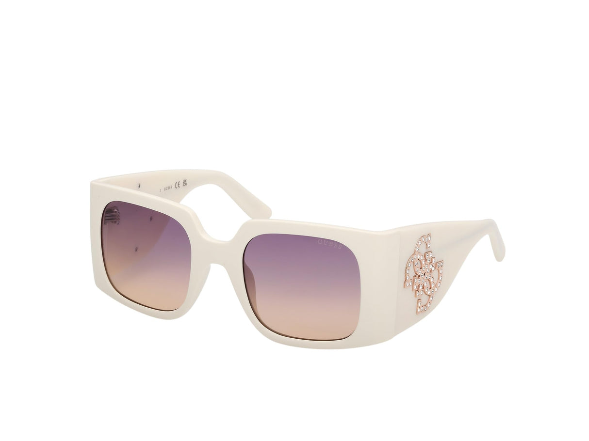 GUESS Gafas de Sol GU00201-H 21Z shiny white 53/23/135 Mujer