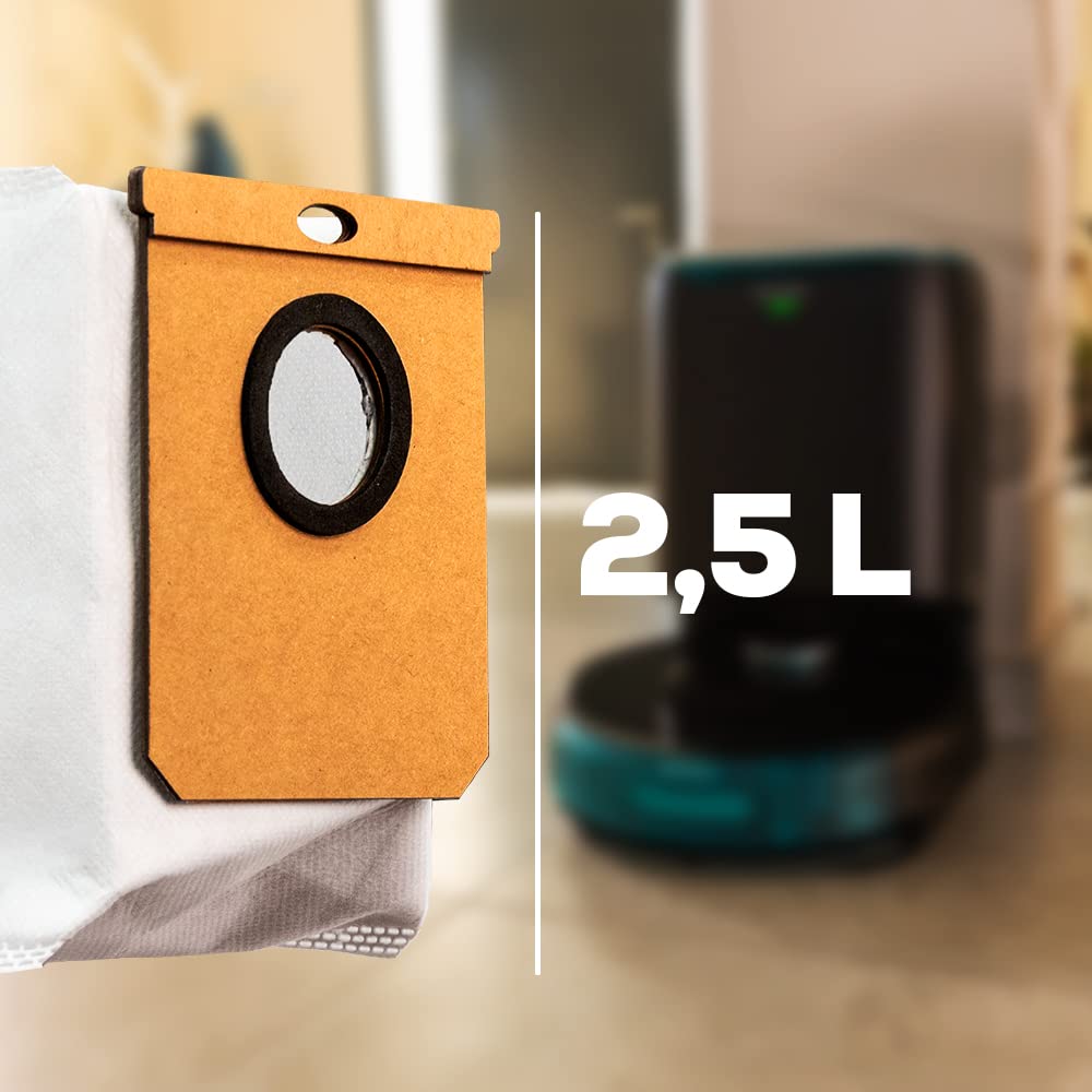 Cecotec Base de Autovaciado Conga Home 10000. Vaciado Automático del Robot, Compatible con Las Series 8000 y 9000, Limpieza Higiénica, Limpieza de Filtro, Capacidad 2,5 L