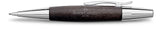 Faber-Castell 138383 - Portaminas E-motion de Color Negro con Cuerpo en Madera de Peral - Mina de 1.4 mm - Graduación B