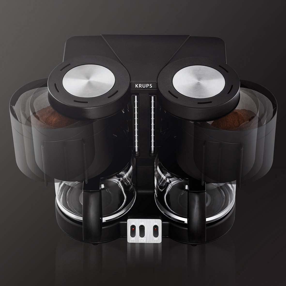 Krups KM8508 Cafetera de goteo, 1100 W, 1 L, plástico, color negro