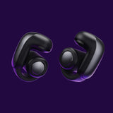 Bose Ultra Open Earbuds, Auriculares inalámbricos de botón de alta gama y fidelidad, Auriculares Bluetooth intraurales para running, Diseño de moda abierto, Hasta 48 h de autonomía, Negro