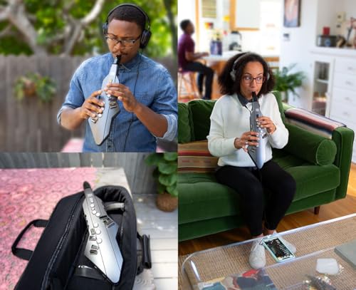 Roland AE-05 Aerophone GO — Instrumento de viento digital con la app gratuita Aerophone GO Plus y funda de transporte flexible
