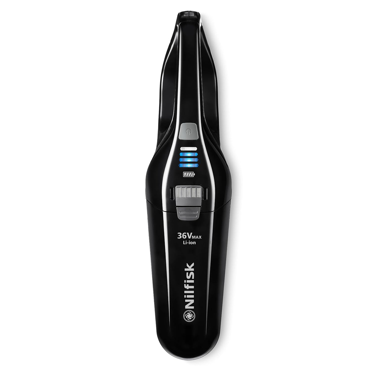 Nilfisk Aspiradora de Mano Quick - Aspirador sin Cable y sin Bolsa - Negra (36 V)
