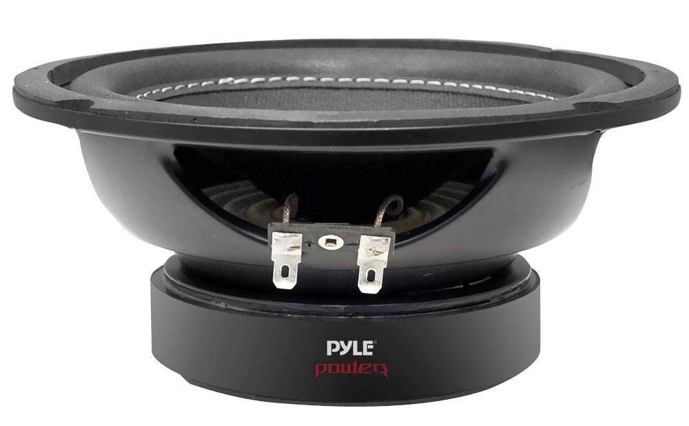 Pyle Altavoz de Audio, 600V, Coche, Subwoofer, Cono de Papel no prensado de 6.5”, Cesta de plastico Negro, Bovina movil Doble, Impedancia de 4 Ohm, Estereo