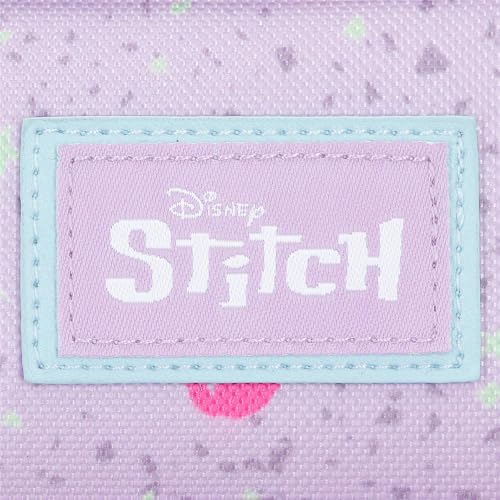 Joumma Disney Lovely Stitch Mochila para portátil 13,3" Doble Compartimento Morado 32x44x17 cms Poliéster 20,46L