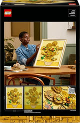 LEGO Art Vincent van Gogh: Los Girasoles, Maqueta 3D para Construir para Adultos de Obra de Arte, Flores Artificiales y Decoración del Hogar, Construcción Creativa, Regalo para Mujeres y Hombres 31215
