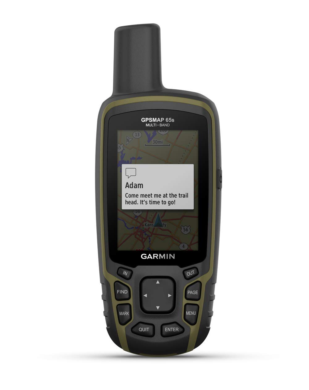 Garmin GPSMAP 65s - Dispositivo de navegación portátil para Exteriores GPS - con maletín de Transporte