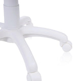 duehome | DRW, Silla Gamer, Silla de Oficina Gaming Estudio o Escritorio, Acabado en Símil Piel Blanco y Lila, Medidas: 46,5 cm (Ancho) x 46 cm (Largo) x 98-109,5 cm (Alto)