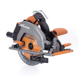 Evolution Power Tools R185CCS-Li Sierra circular sin cable y sin escobillas 18v Li-Ion Incluye hoja TCT Multi-Material, Corta Madera, Metal, Plástico y Más, Guía Incluida, Batería No Incluida, 185mm