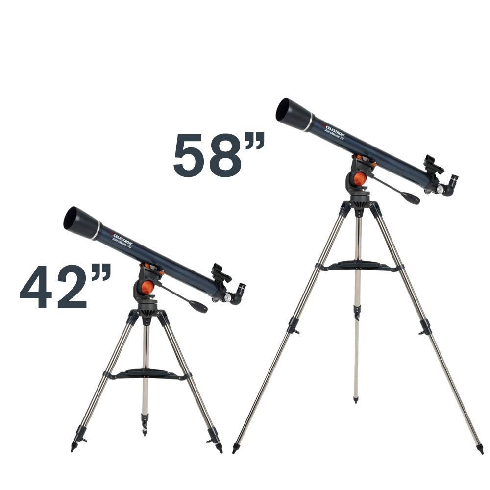Celestron 21061 AstroMaster 70AZ: telescopio refractor, azul oscuro