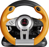Speedlink DRIFT O.Z. - USB Volante para juegos de ordenador, color negro y naranja