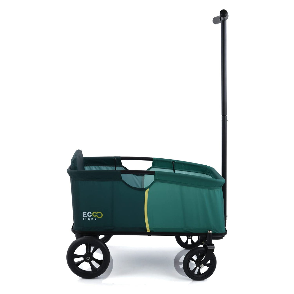 hauck Eco Light Carro Playa, Carro Transporte Playa con Asiento para 1 Niño, Carro para Niños Plegable, Carro Plegable hasta 50 kg, Verde