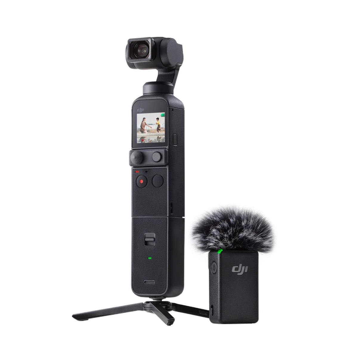 DJI Pocket 2 Combo - Cámara 4K con Estabilización en 3 Ejes, Vlog, Video UHD, Foto de Resolución de 64 MP, 1/1.7” CMOS, HDR, Reducción del Ruido, Timelapse, Slow Motion, Sin Tarjeta, Sin Extensor Rod