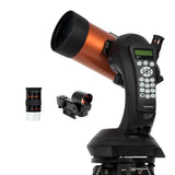 Celestron 11049 Telescopio computarizado NexStar 4SE Maskutov-Cassegrain con montaje totalmente automatizado, tecnología SkyAlign y revestimiento XLT, negro/naranja