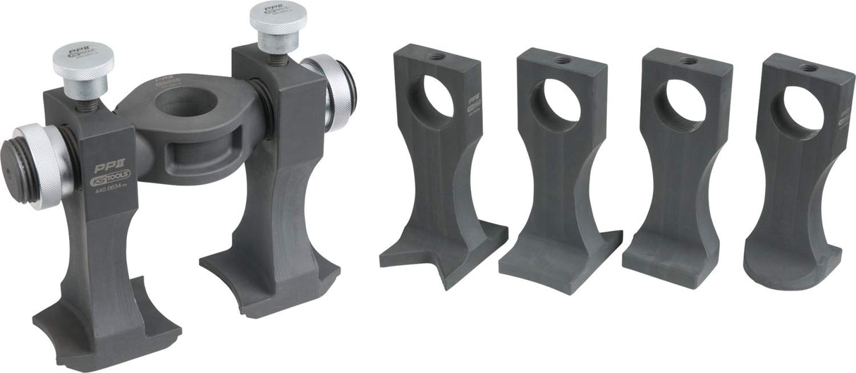 KS Tools 440.0650 Herramienta universal para montaje y desmontaje de rodamiento de rueda atornillado y compacto, 33 pzs