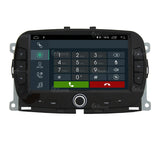 Autorradio de Ajuste Personalizado para Fiat 500 Android GPS Bluetooth WiFi Dab USB Pantalla táctil Full HD 7"