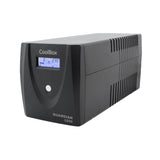 CoolBox GUARDIAN3 SAI 1200VA Sistema de Alimentación Ininterrumpida UPS 1200A/720W con Pantalla LCD, Alarmas Indicadoras, 4 Tomas Schuko 1 Puerto USB, 2 Puertos RJ-45 (In & out), Software de Control