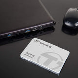 Transcend SSD370S - Disco duro sólido de 1 TB (SATA III, MLC, hasta 560 MB/s, 2.5"), color plateado
