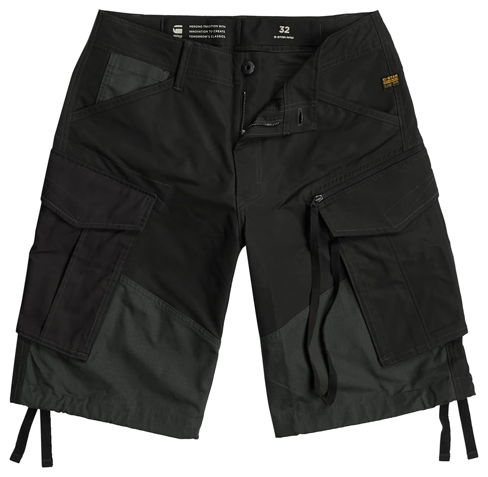 G-STAR Para Hombre Shorts Rovic Loose PM, Negro (dk Black D26216-D908-6484), 32