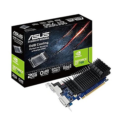 Tarjeta gráfica VGA 2GB DDR5, NVIDIA GT 730, Rendimiento eficiente para Juegos y Multimedia, Ideal para actualizaciones de PC.