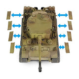 Forces of Valor Waltersons MP-912042D - Campaña Tiger I Tunisia a Escala 1:32 (Modelo de producción Inicial) Heavy King Tank de Metal Fundido a presión, Coleccionable Militar, Amarillo del Desierto