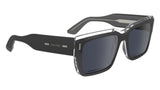 Calvin Klein Men's Sunglasses CK23538S - Black with Solid Grey Lens