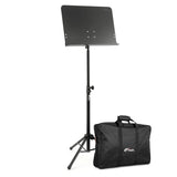 Tiger MUS14-BG Atril Telescópico Orquestal con Funda – Resistente y Ajustable para Músicos
