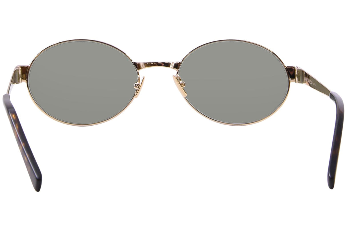 SAINT LAURENT SL 692 Gafas, Gold-Gold-Green, 55 para Mujer
