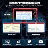 LAUNCH Escáner CRP359 OBDII para Todos los Sistemas, Lector de código OBD2 Completo, codificación ECU, Compatible con protocolo Can-FD DOIP, SGW para vehículos FCA, actualización WiFi 2 años de