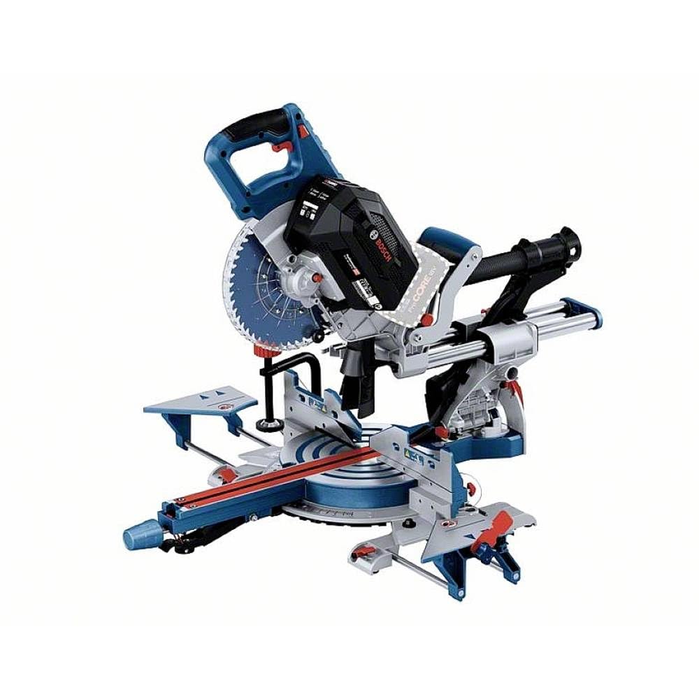 Bosch Professional BITURBO GCM 18V-216 DC - Ingletadora telescópica a batería (Brushless, 18V, Ø 216 mm, Dual láser, Connectivity, sin batería)