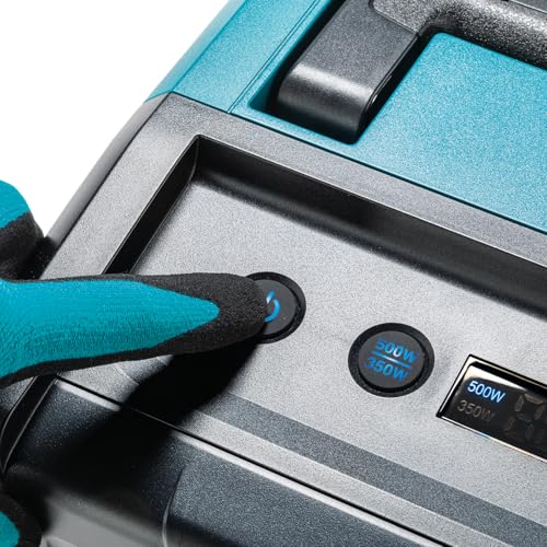 Makita MW001GZ - Microondas con batería, 40 V, máx. 350/500 W, 8 L (sin batería, sin cargador)