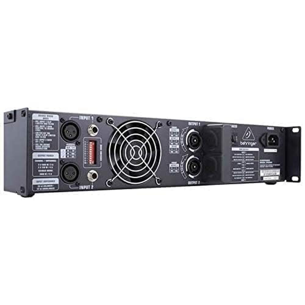 Behringer EP2000 Amplificador Potente Estéreo De 2000 Vatios Profesional Con Tecnología ATR, Accelerated Transient Response
